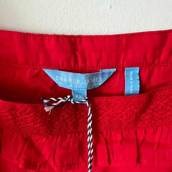 Draper James Red Tie Waist Peasant Dress NWT size XXL - Picture 6 of 16